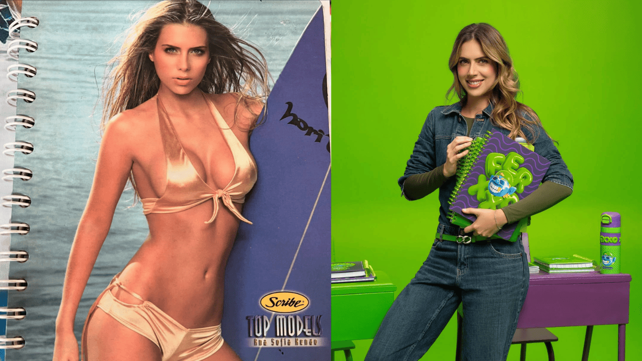 Ana Sofía Henao, modelo colombiana y portada de útiles escolares