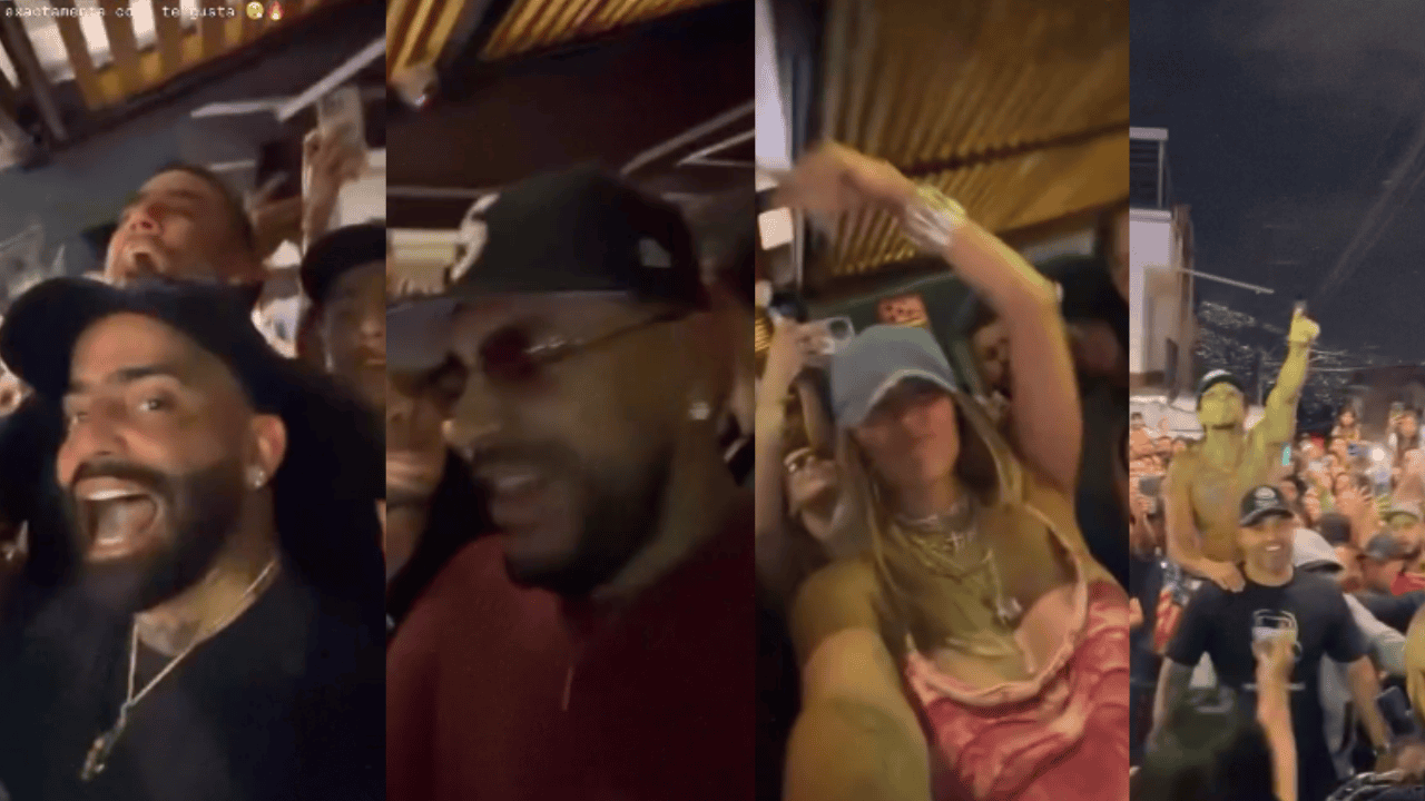 Arcángel, Ryan Castro, Karol G y Daiky en El Pedregal