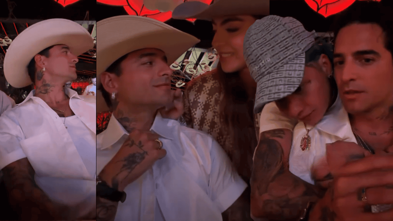 Maluma en su fiesa de cumpleaños, con su esposa y con Blessd