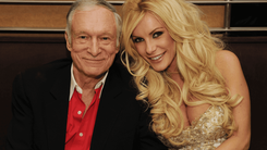 Hugh Hefner y su última esposa, Crystal Harris